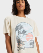 Womens Sunnyoversize Stone Wash T-Shirt