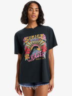 Womens Sunnyoversize Stone Wash T-Shirt