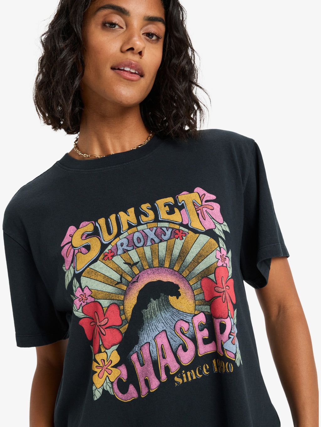 Womens Sunnyoversize Stone Wash T-Shirt