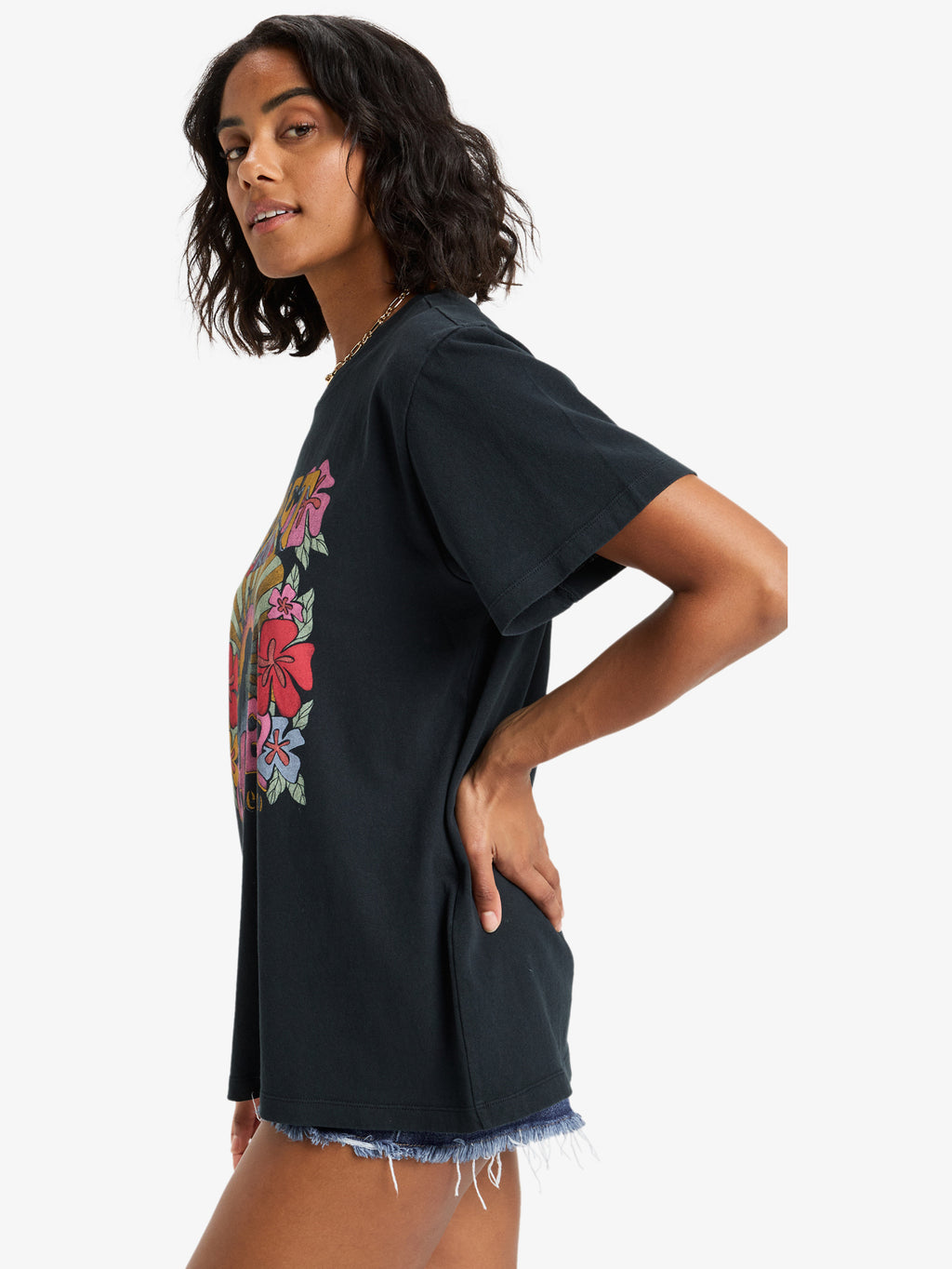Womens Sunnyoversize Stone Wash T-Shirt