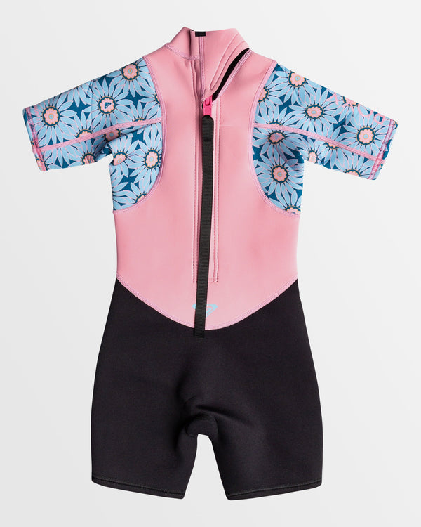 Girls 2-16 2/2mm Prologue Back Zip Short Sleeve Springsuit