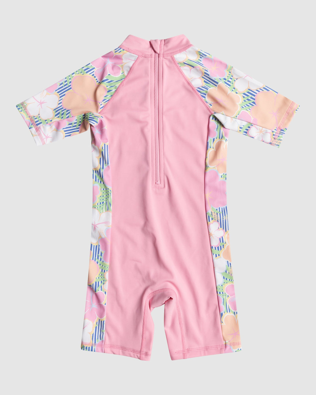 Girls 2-7 Tiny Flower Short Sleeve One-Piece Rash Vest