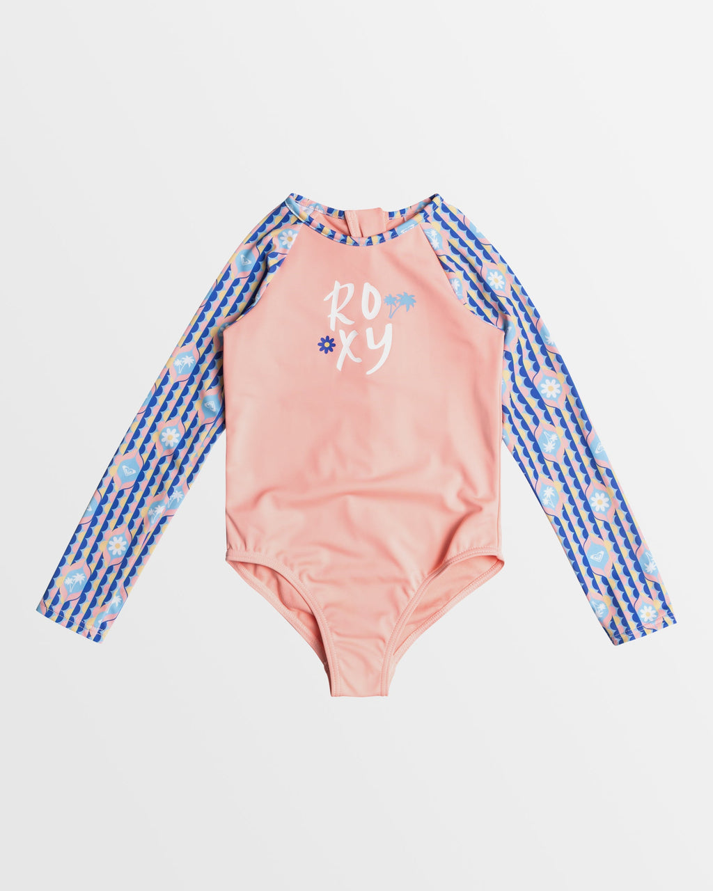 Girls 2-7 Tiles Long Sleeve Rash Vest