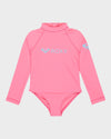 Girls 2-7 Heate Long Sleeve Onesie Rash Vest