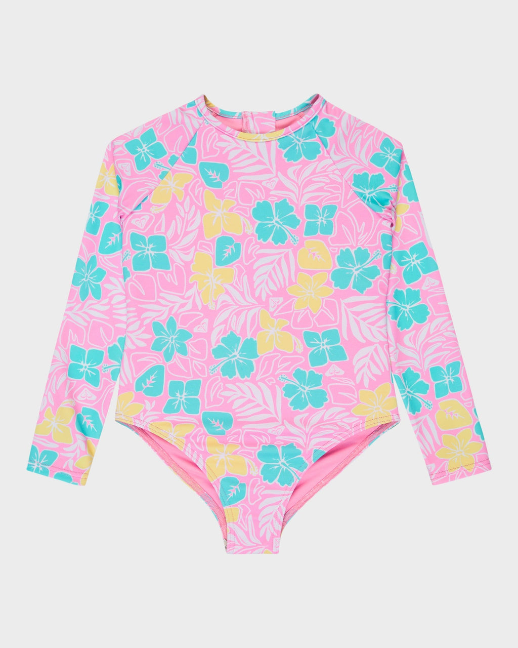 Girls 2-7 Tropical Square One Piece Rash Vest
