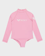 Girls 2-7 Heater Long Sleeve One Piece Rash Vest