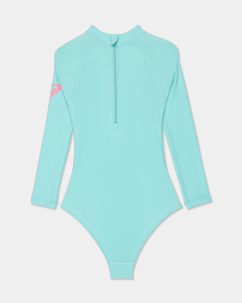 Girls 2-7 Heater Onsie Long Sleeve Rash Vest
