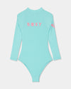 Girls 2-7 Heater Onsie Long Sleeve Rash Vest