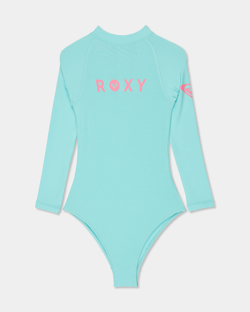 Girls 2-7 Heater Onsie Long Sleeve Rash Vest