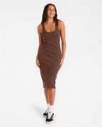 Women Base Rib Midi Dress