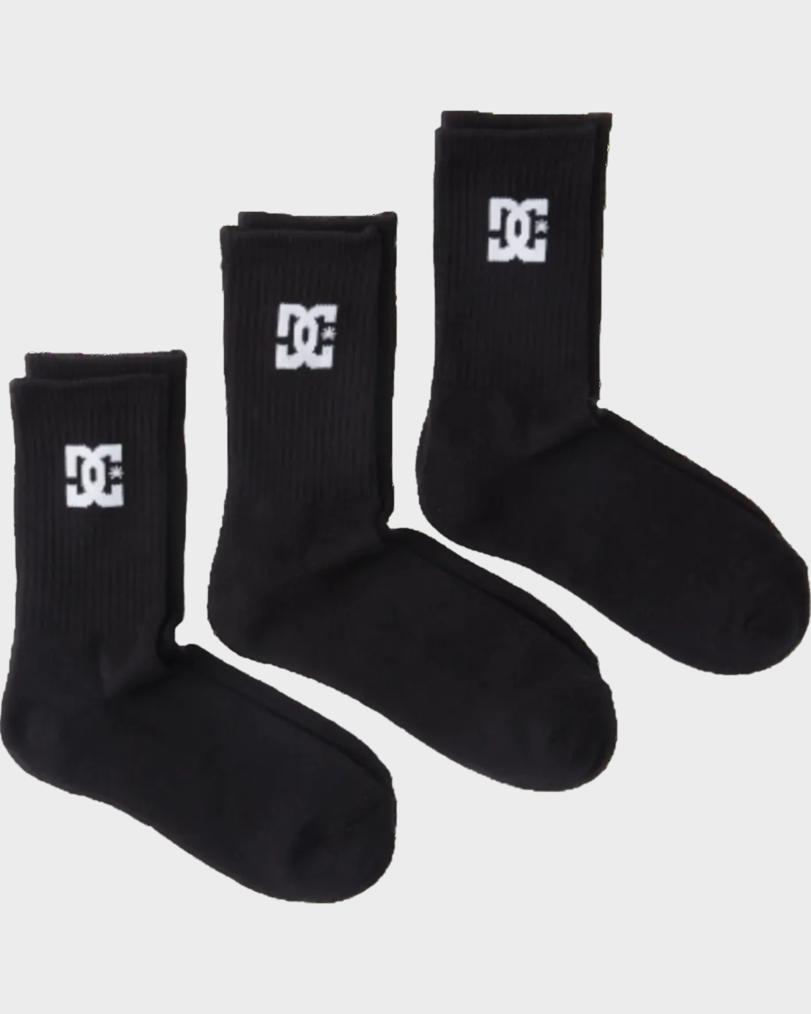 Buy Mens DC 3-Pack Crew Socks by DC Shoes | Amazon Surf NZ