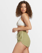 Womens Road Trippin Elastic Waist Shorts