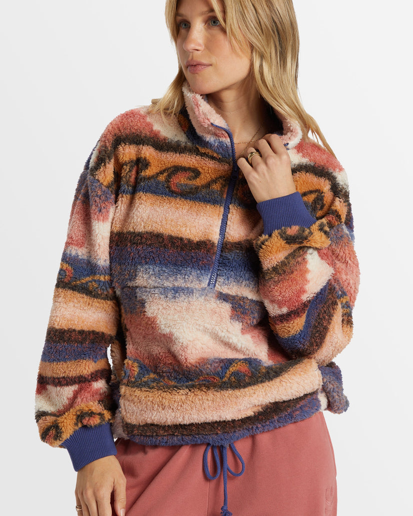 Womens Time Off Half-Zip Fleece Pullover
