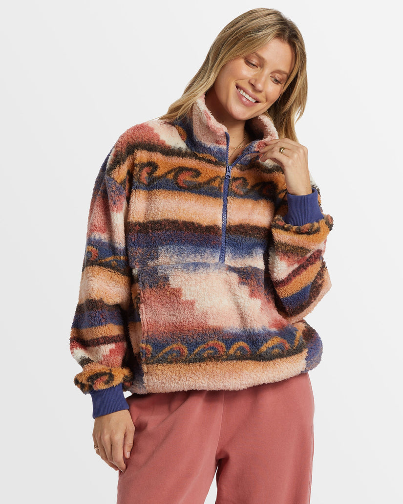 Womens Time Off Half-Zip Fleece Pullover