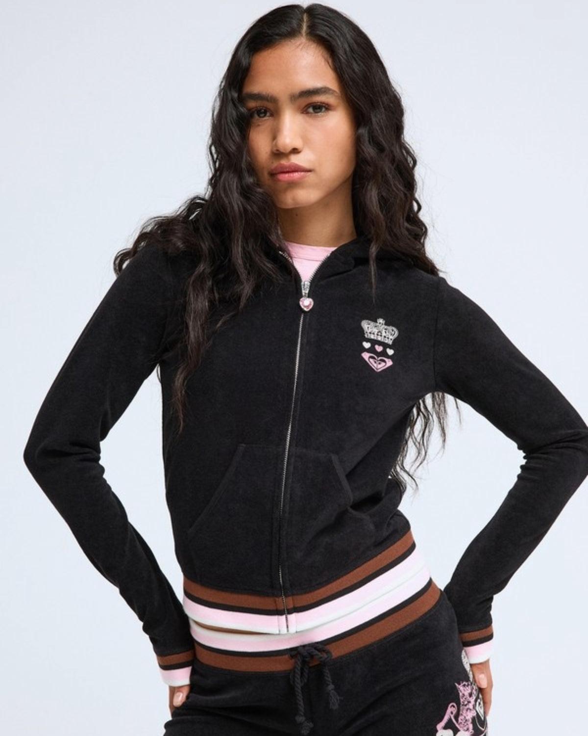 Roxy X Juicy Couture Zip-Up Hoodie