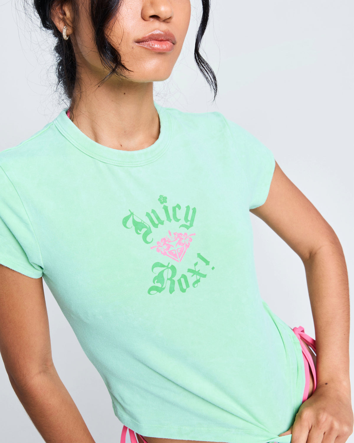 Roxy X Juicy Couture Short Sleeve T-Shirt