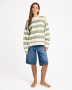 Womens Strictly Stripe Crew Neck