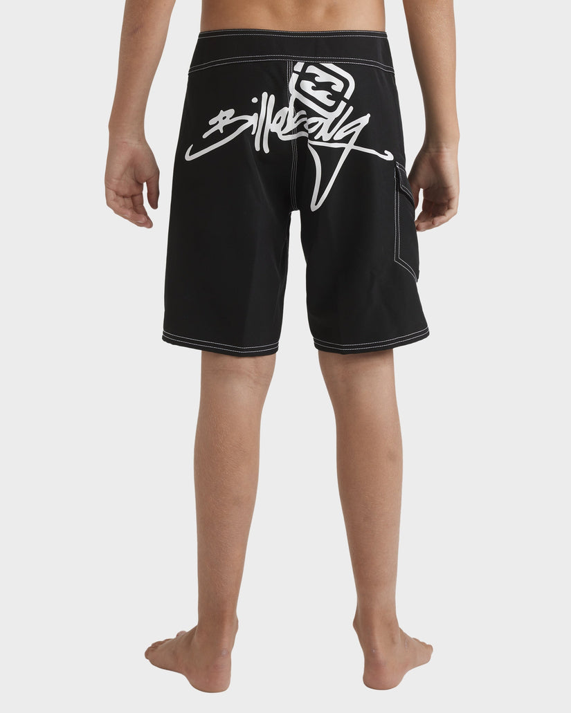 Boys 8-16 Script Og 18" Boardshorts