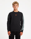 Boys 8-16 Script Crew Neck