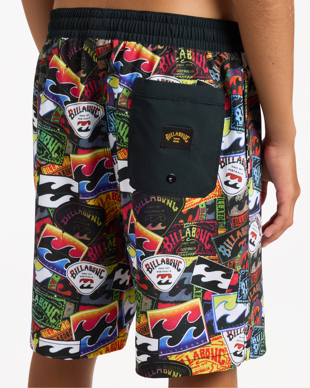 Boys 8-16 Sticker Pack Layback 18" Boardshorts
