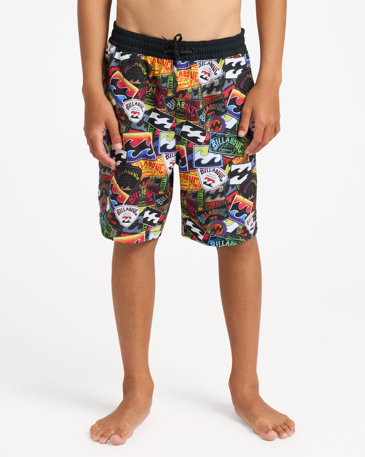 Boys 8-16 Sticker Pack Layback 18" Boardshorts