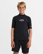 Boys 8-16 All Day Arch Short Sleeve Rash Vest