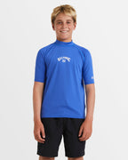 Boys 8-16 All Day Arch Short Sleeve Rash Vest