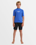 Boys 8-16 All Day Arch Short Sleeve Rash Vest