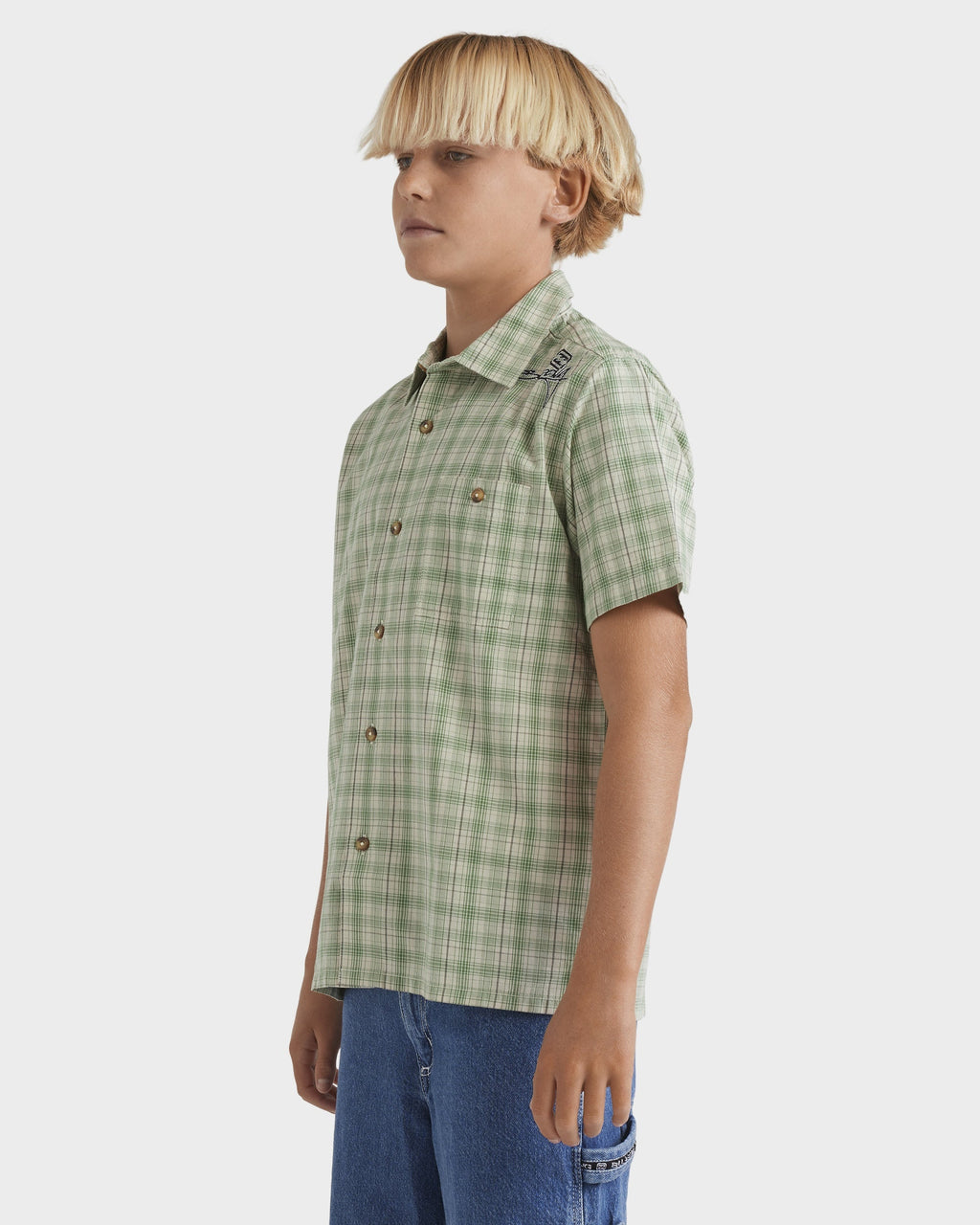 Boys 8-16 Mogul Checkerd Short Sleeve Shirt