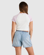 Girls 6-14 Walkie The Line Denim Shorts