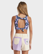 Girls 6-14 Mixing Vines Denim Shorts