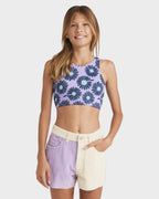 Girls 6-14 Mixing Vines Denim Shorts