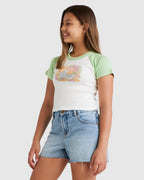 Girls 6-14 Tropical Views Raglan T-Shirt