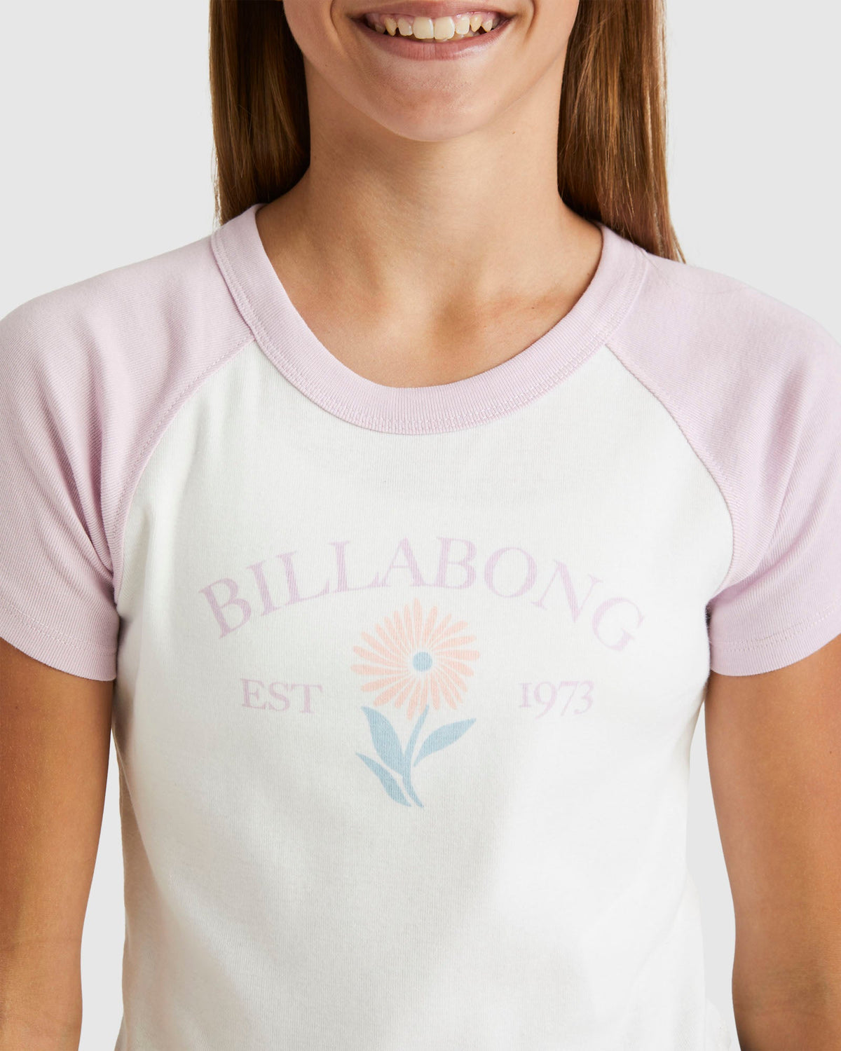 Girls 6-14 Sunny Raglan T-Shirt