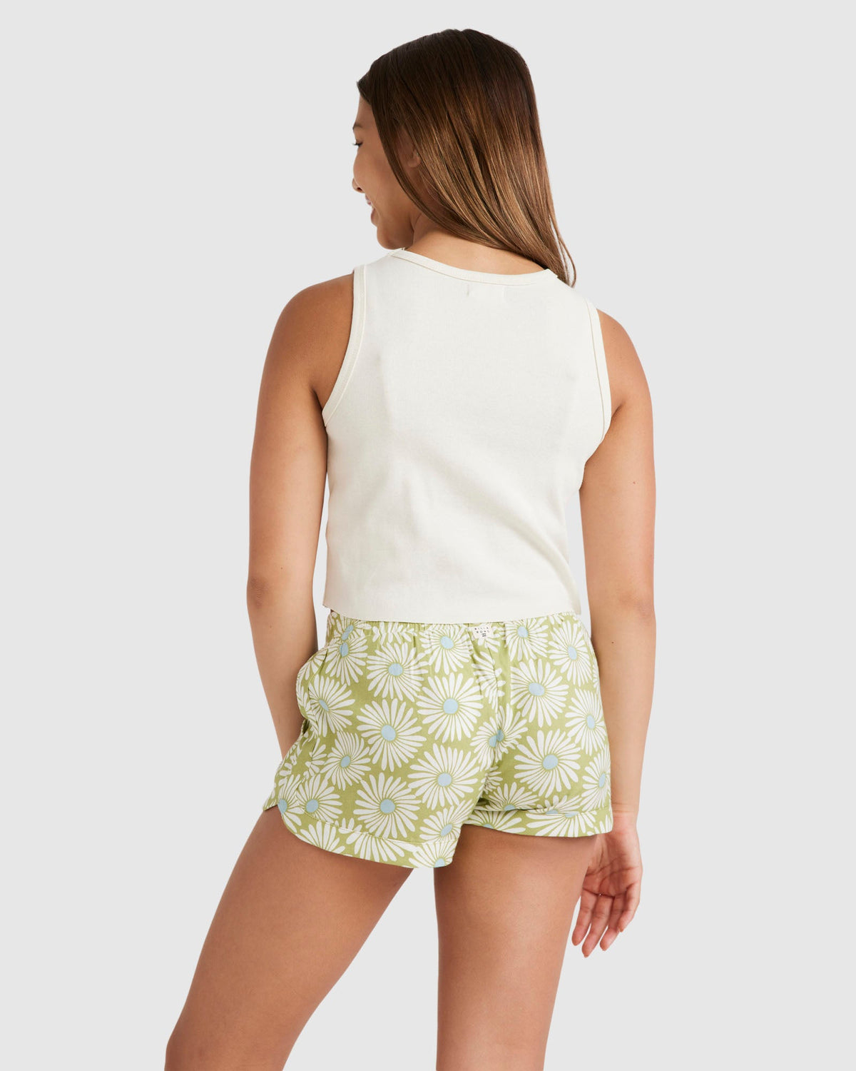 Girls 6-14 Mad For You Elastic Waist Shorts