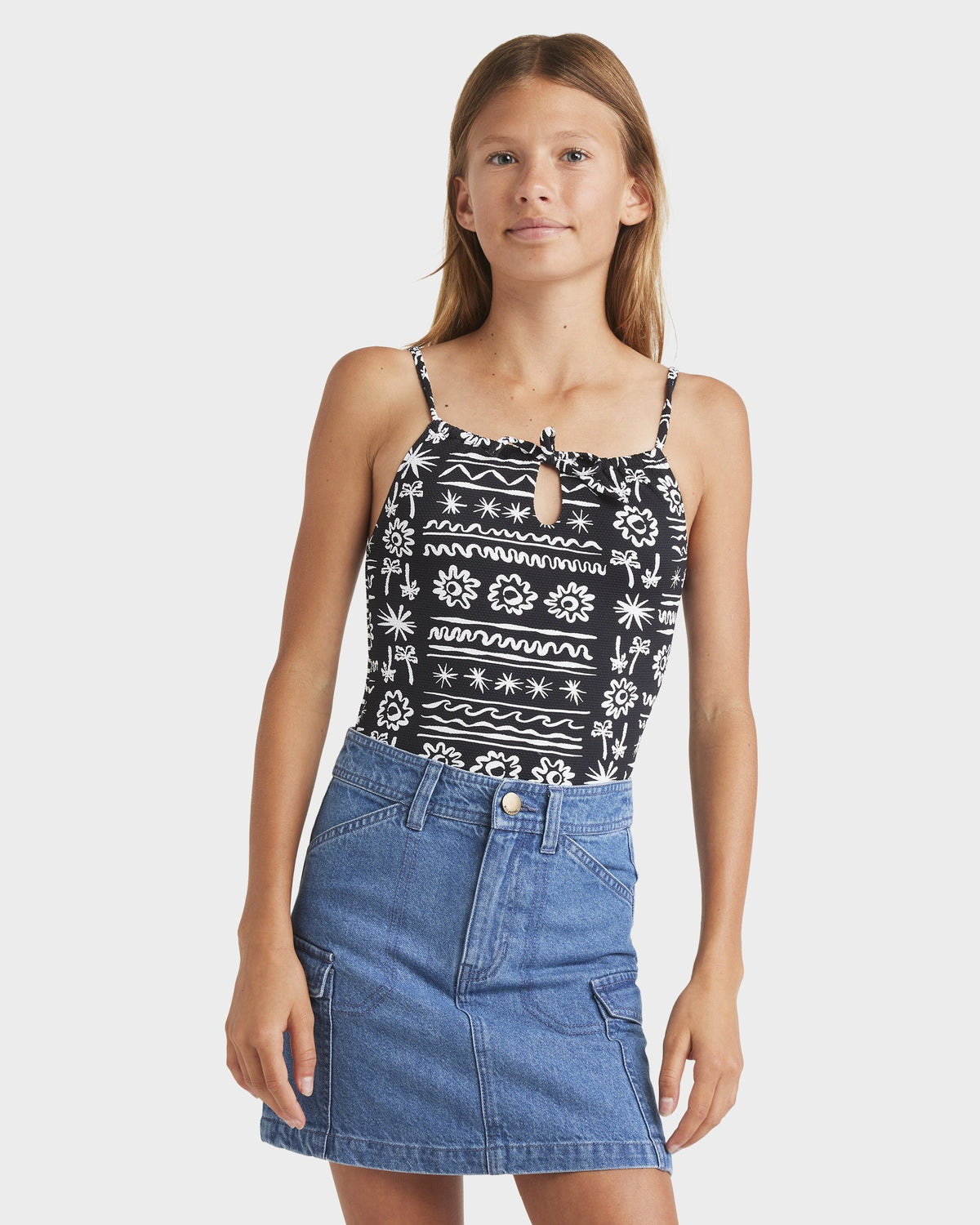 Girls 6-16 Hilary Carko Denim Skirt