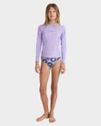 Girls 6-16 Heat Wave Long Sleeve Rash Vest