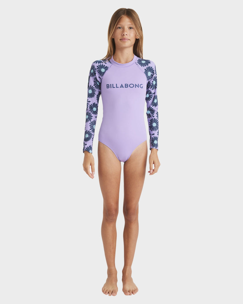 Girls 6-16 Fresh Daze Long Sleeve Rash Vest