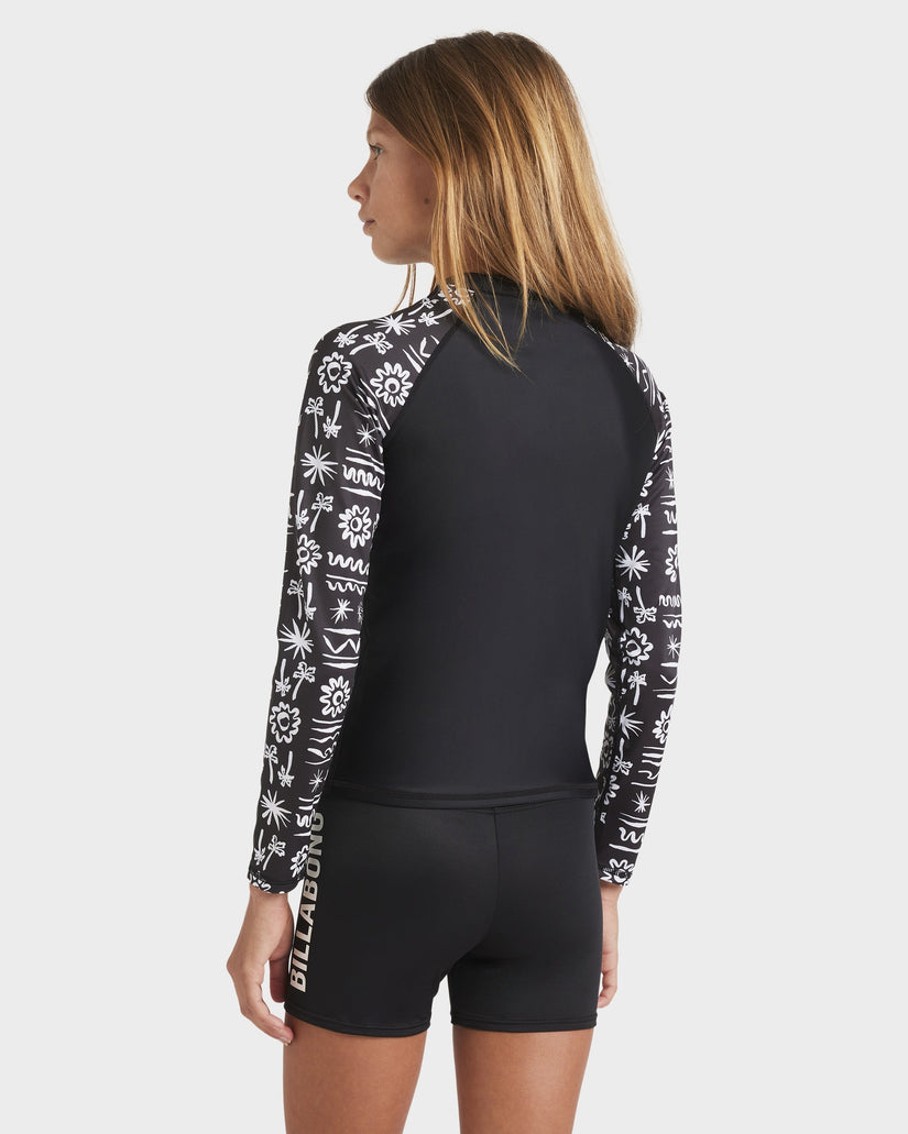 Girls 6-16 Lost On You Long Sleeve Sunshirt Rash Vest
