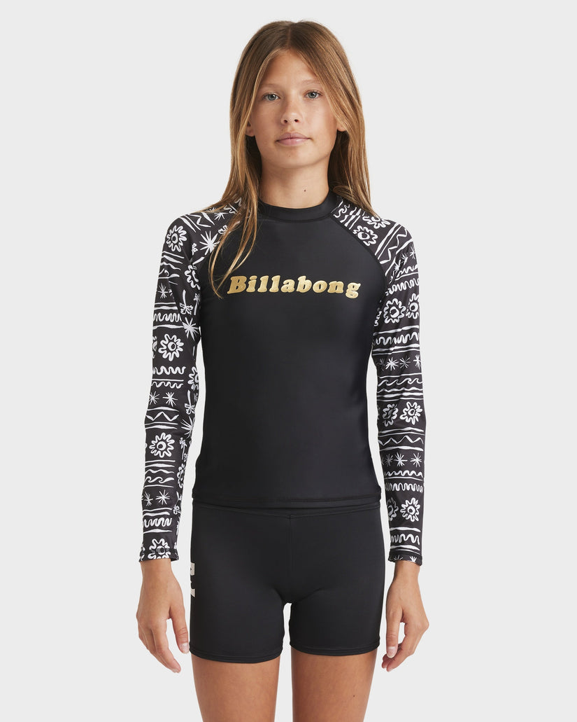 Girls 6-16 Lost On You Long Sleeve Sunshirt Rash Vest