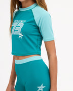 Girls 8-16 Billa Star Rash Vest Set