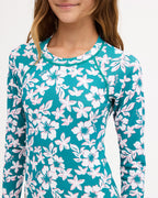 Girls 8-16 Coconut Rush Long Sleeve Rash Vest