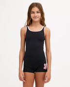 Girls 8-16 Waterlily Retro Rash Vest