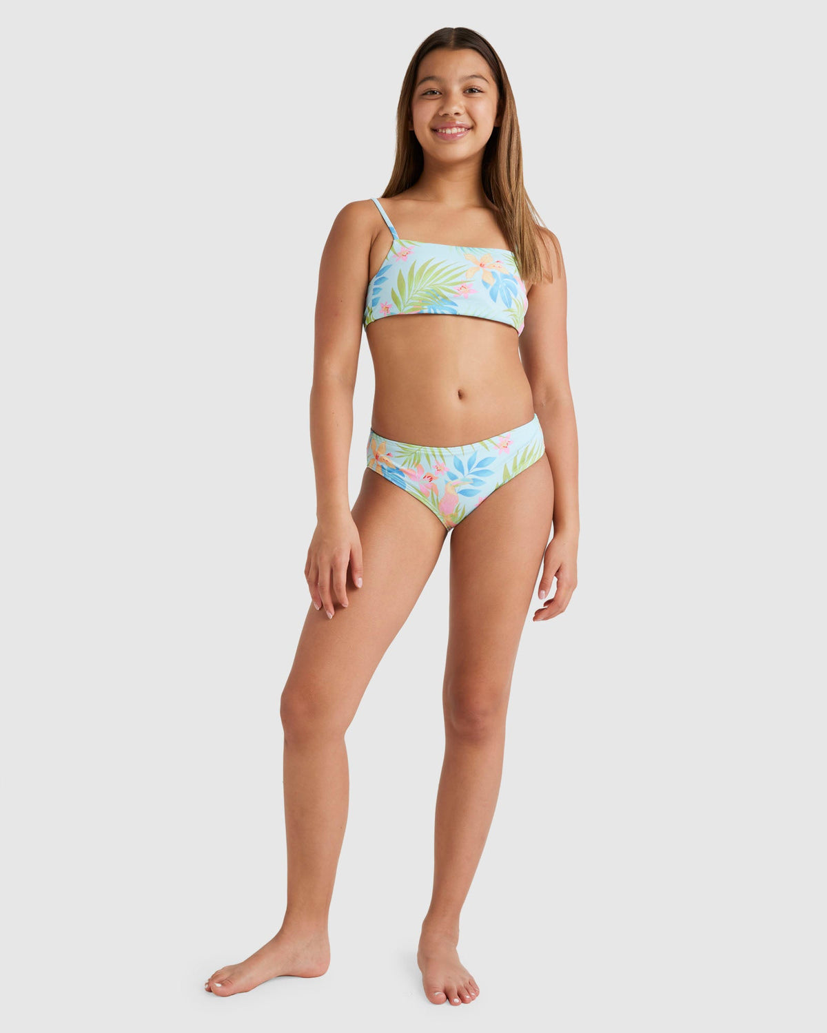 Girls 6-14 In Da Jungle Tank Two Piece