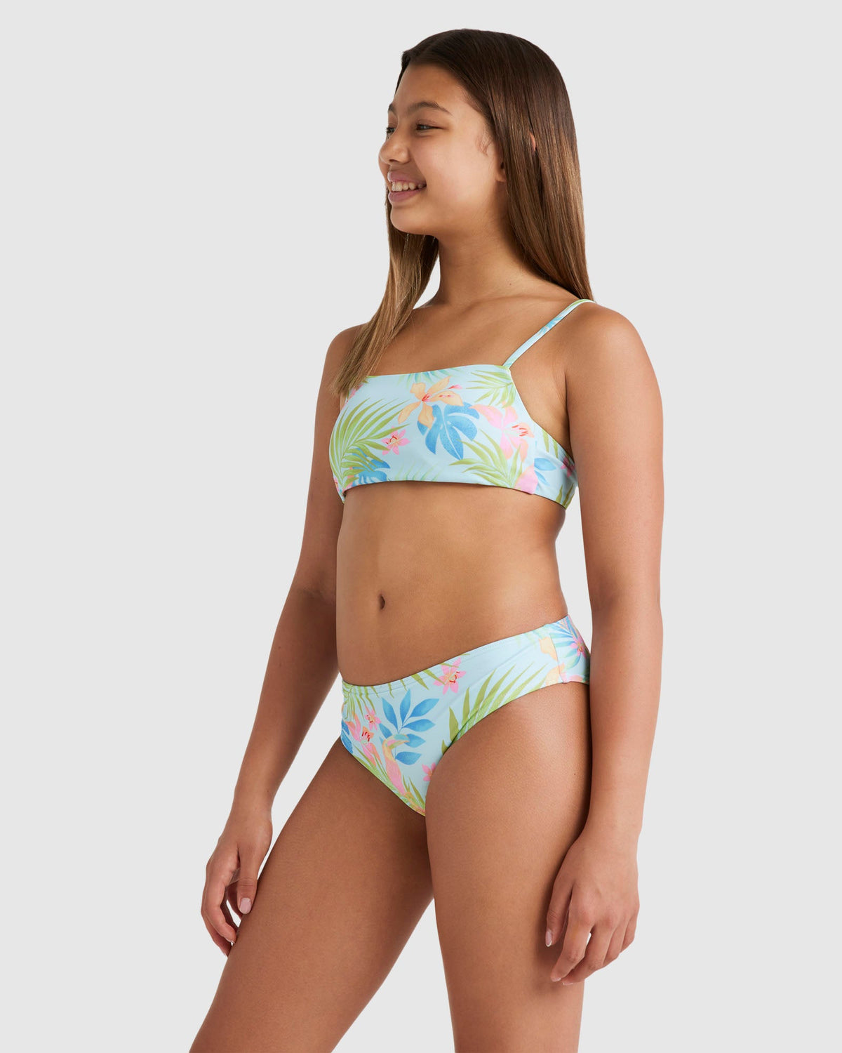 Girls 6-14 In Da Jungle Tank Two Piece