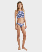 Girls 6-14 High Neck Two Piece