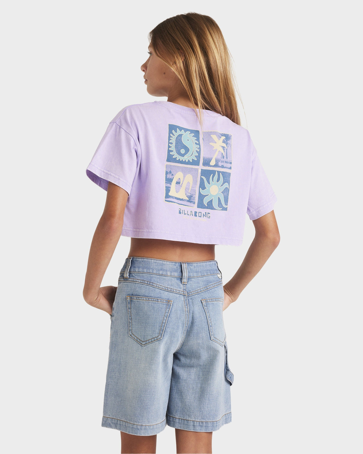 Girls 6-16 Mixing Vibes Crop T-Shirt