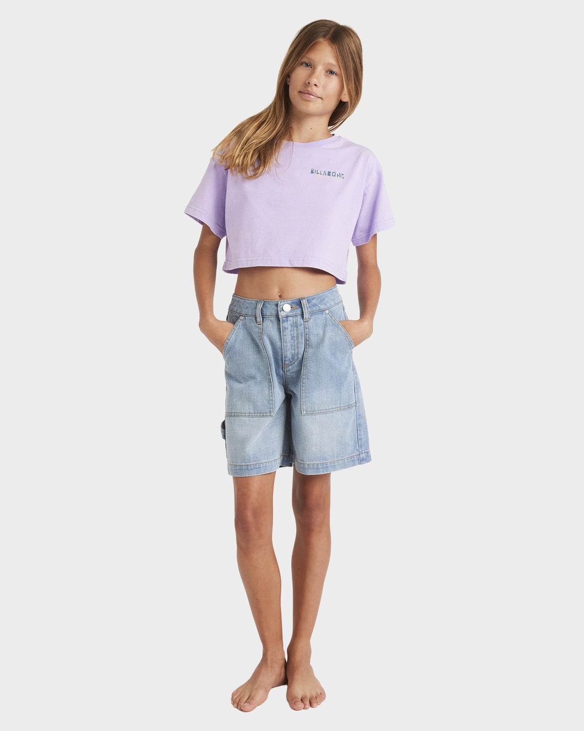 Girls 6-16 Mixing Vibes Crop T-Shirt