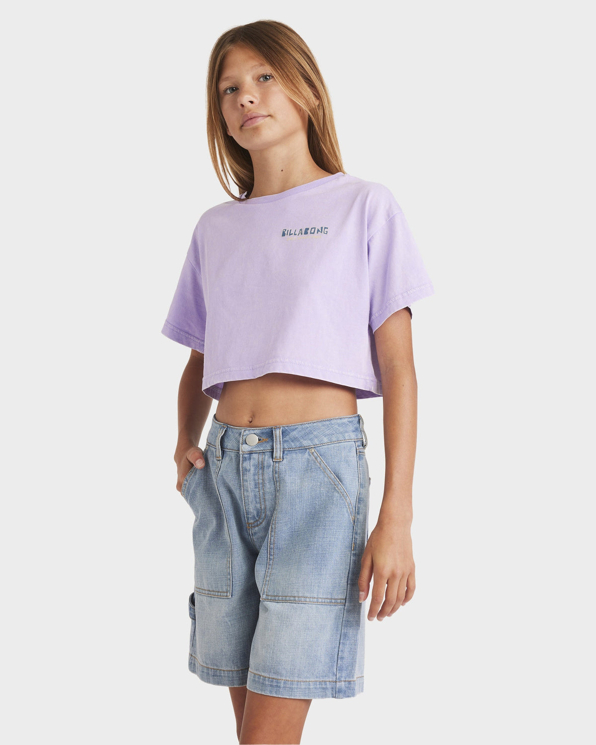 Girls 6-16 Mixing Vibes Crop T-Shirt