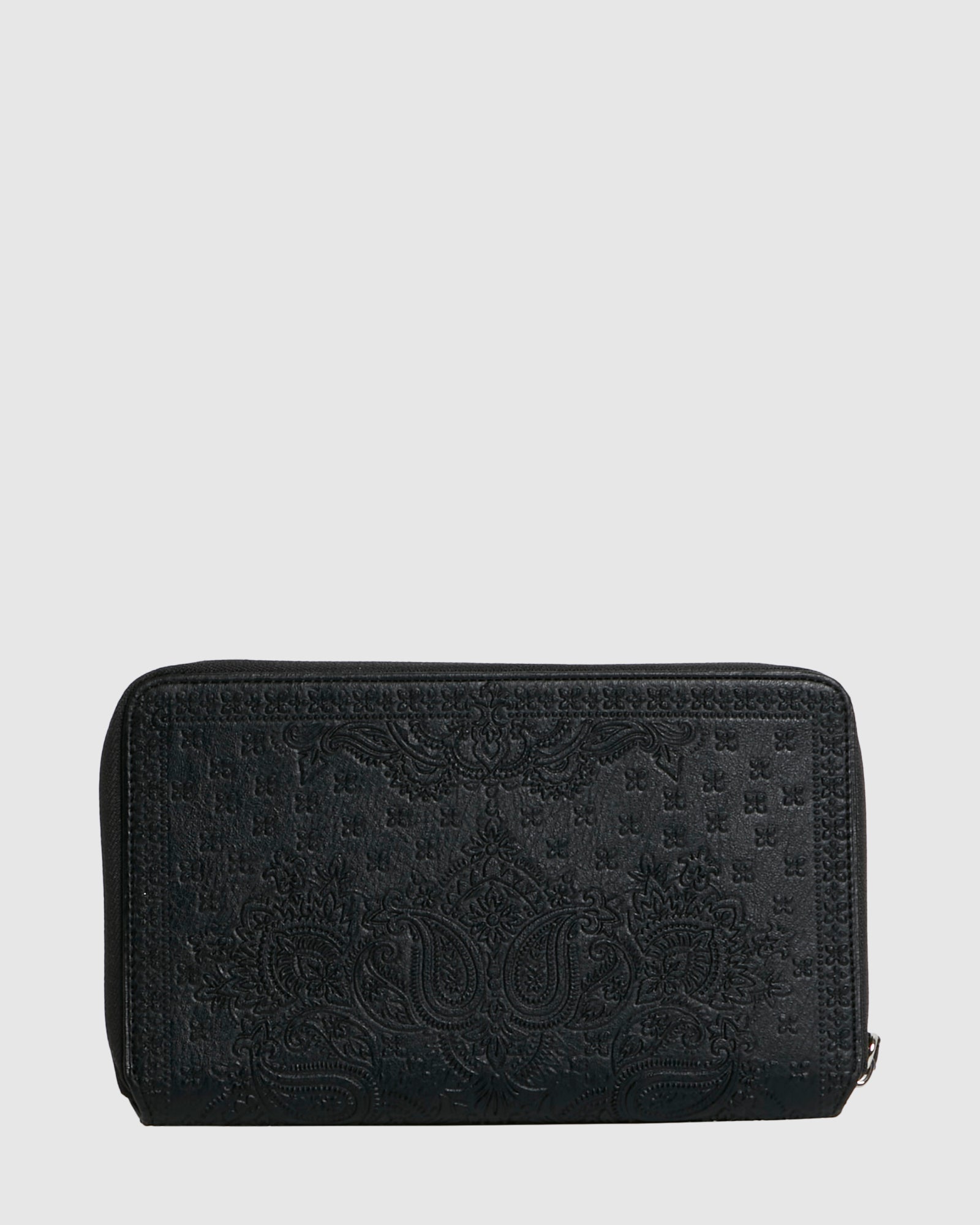Womens Bandana Mandala Travel Leather Wallet